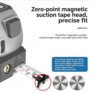 Télémètre laser multifonctionnel 3 en 1, portée 60 m, pour la construction et l'<span class=keywords><strong>immobilier</strong></span> - Product Image 1