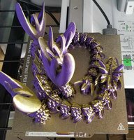 Modèle de dragon coloré imprimable en 3D, imprimé en PLA, personnalisable et disponible à l'achat en gros, jouet articulé imprimé en 3D