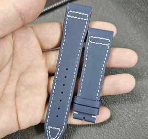 Correa de reloj de piel de cocodrilo auténtica hecha a mano de 20 mm, repuesto para <span class=keywords><strong>IWC</strong></span> <span class=keywords><strong>Pilot</strong></span> Mark 18/20, <span class=keywords><strong>IWC</strong></span> <span class=keywords><strong>Pilot</strong></span> Chronograph con esfera de 41 mm. - Product Image 5