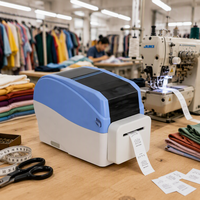Imprimante thermique à découpe automatique MASUNG MS-1740C pour étiquettes d'entretien personnalisées pour vêtements, idéale pour les studios de confection et les petites entreprises.