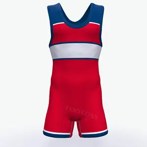 Singlets de lutte par sublimation sur mesure pour hommes grande taille drôles