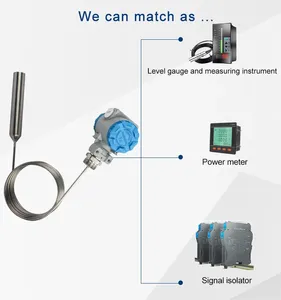 משדר מפלס נוזלים בקר חיישן מפלס מים חומר SS304 דיוק 0.5%FS סוג קלט 4-20ma טמפרטורה גבוהה - Product Image 2
