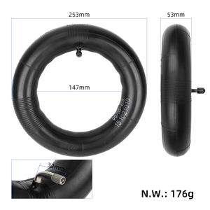 Chambre à air renforcée Ulip 90/65-6.5 avec valve coudée pour trottinette électrique – Remplacement en caoutchouc durable - Product Image 2