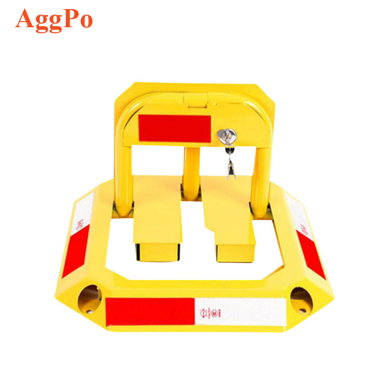 Квадратный замок для парковки автомобиля, стальной заземляющий барьер, блокировка ключа