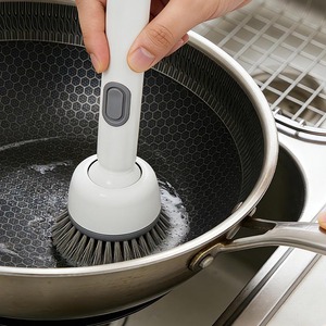 Distributeur de <span class=keywords><strong>savon</strong></span> pour brosse à vaisselle avec logo personnalisé, en plastique PP, poignée à <span class=keywords><strong>angle</strong></span> réglable, facile à utiliser, poils en nylon, pour le nettoyage domestique - Product Image 6