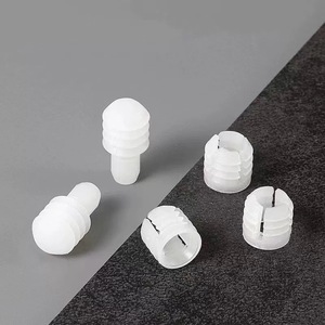 Hidden Grille <b>Clip</b> On Two In One Wardrobe Connector White Plastic Easy Installation Male And Female Plugs Hardware Accessory - Product Image 1