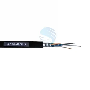 China Manufacturer Gyta Gyts 12 24 48 Cores G652D Single Mode Armoured Fiber Optical Cable Price Per Meter