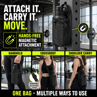 Sac de sport magnétique portable multi-styles, résistant, avec logo personnalisé, étanche, tendance, prix usine, sac à bandoulière pour bouteille d'eau