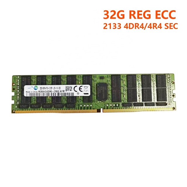 32G 4R4 4DR4 PC4 2133MHz DDR4 ECC REG Memory RAM Module for Desktop Motherboard New DIMM