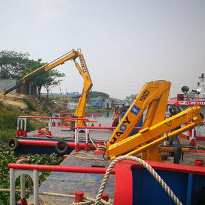 5t nudillo telescópico boom gruas China grúa manipulador con cabrestante hidráulico para elevador de barcos de pesca - Product Image 6