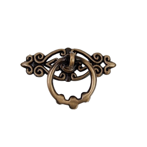 <strong>Modern</strong> Ring Handle Zinc Alloy Single Hole <strong>Black</strong> Cabinet <strong>Drawer</strong> Handles <strong>Knobs</strong> Dressing Table Handle - Product Image 5