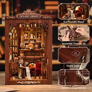 Puzzle 3D Petite <span class=keywords><strong>Maison</strong></span> - Kit de <span class=keywords><strong>Maison</strong></span> de Poupées <span class=keywords><strong>Miniature</strong></span> DIY pour la <span class=keywords><strong>Construction</strong></span> Créative et la Réalisation de Modèles Détaillés - Product Image 3