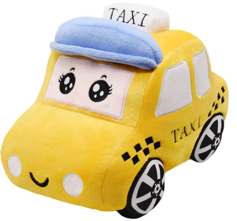 Trasporto taxi auto peluche simpatici adorabili all'ingrosso imbottitura morbida per ragazze e ragazzi