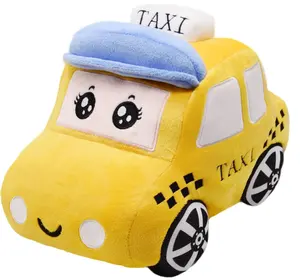 교통 택시 자동차 봉제 장난감 귀여운 사랑스러운 사용자 정의 소녀와 소년을위한 도매 부드러운 먹거리