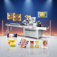 Machine d'emballage automatique multifonctionnelle HTL-280 pour snacks, biscuits et barres chocolatées, avec fonction de recouvrement manuel