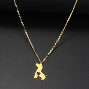 Perhiasan Fashion kalung hewan baja tahan karat, liontin anjing kalung liontin kucing berongga kustom - Product Image 3