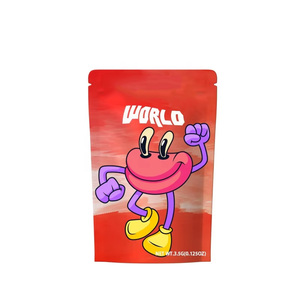 Custom Printing 3.5 Mylar Zipper <b>Bags</b> Smell Proof Edible Packaging for Storage Dried Herb Tobacco Flower Gummies Supplements - Product Image 1