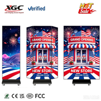 Écran Totem LED Pliant Portable pour Affiches Numériques Intérieures P1.86 HDR10 600 CD/m² Luminosité – Affichage LED pour Événements et Expositions
