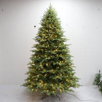 Sapin de Noël pré-éclairé sur mesure en PE complet avec lumières LED pour la vente en gros