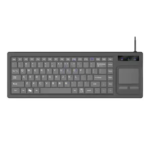 Keyboard berkabel nirkabel alas sentuh desain baru untuk Notebook