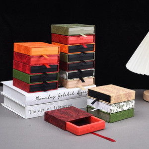 Hot bán trượt ngăn kéo 3d nổi khung hiển thị lưu trữ đồ trang sức hộp bao bì với logo in - Product Image 3