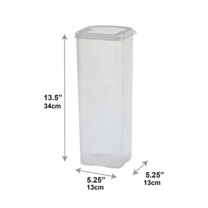 Boîte à pain rectangulaire avec poignée, translucide, écologique, portable, grande capacité, boîte de rangement pour gâteaux, pour aliments secs et frais - Product Image 3