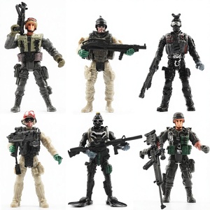 Figurine articulée en plastique transfrontalière, modèle de soldat militaire de 10 cm avec armes, <span class=keywords><strong>jouet</strong></span> pour garçon - Product Image 2