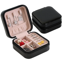 WEIMEI Bestseller Neue Reise-Leder-Schmuckorganizer Aufbewahrung für Ringe, Ohrringe, Halsketten Verpackung Reißverschlusstasche Schmuck-Geschenkbox