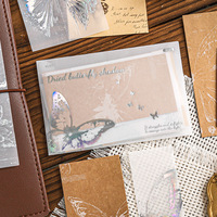 20 feuilles/paquet, collection rétro de blocs-notes à double matière, série Glow, bloc-notes uni, décorations de base