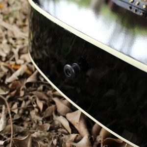 थोक सस्ती कीमत पोर्टेबल नए उत्पाद चमकदार काला 36 इंच ध्वनिक लकड़ी का गिटार - Product Image 6