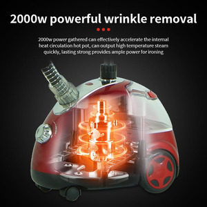 Défroisseur Vapeur Électrique Portable 1.4L 240V Rouge avec Support – Fer à Repasser à Main - Product Image 3