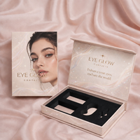 Boîte cadeau personnalisée à fermeture magnétique avec logo, boîte en carton en forme de livre, emballage pour cosmétiques, lentilles de contact colorées