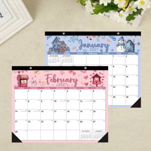 <span class=keywords><strong>Calendrier</strong></span> mural et de bureau numérique A3 18 mois 2026-2027 pour usage professionnel - Product Image 3