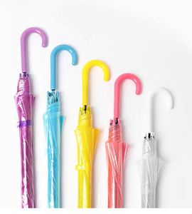 Dual Purpose <b>Automatic</b> Clear Long Handle Transparent Sun & Rain <b>Umbrella</b> With Custom Logo Great Corporate Giveaway - Product Image 5