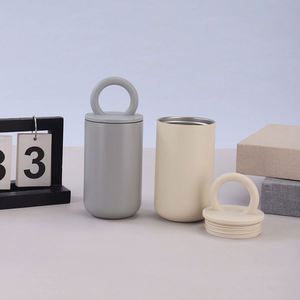 Minimalist Ring Handle Stainless Steel Insulated Cup | Custom Logo Travel Tumbler - Product Image 4