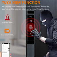 Cerradura de Puerta Inteligente con Reconocimiento Facial 3D Totalmente Automática de Calidad Superior, Cerradura de Puerta Inteligente con Huella Dactilar y Wifi Tuya con Cámara