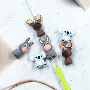 Promotion dessin animé breloques bijoux à bricoler soi-même bière 3D Silicone perles focales <span class=keywords><strong>pour</strong></span> la décoration stylos perlés - Product Image 6