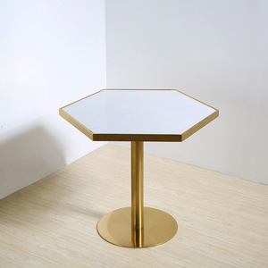 Anti-fuego Mesa Redonda de restaurante de incombustible HPL Mesa moderna mesa de comedor de restaurante - Product Image 2