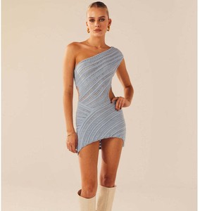 Wholesale Clothing Manufacturer <strong>Custom</strong> Undefined Crochet Knit Bodycon <strong>Dress</strong> - Product Image 5