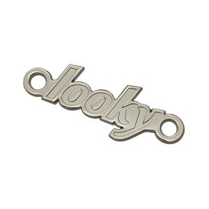 Étiquettes personnalisées en acier inoxydable argenté pour sacs à main, logo 3D, petite plaque métallique pour vêtements, sacs à main, portefeuilles, chapeaux - Product Image 5