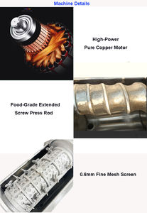 เครื่องสกัดน้ำผลไม้แบบมืออาชีพ500กก. ต่อชั่วโมงสำหรับงานหนัก - Product Image 6