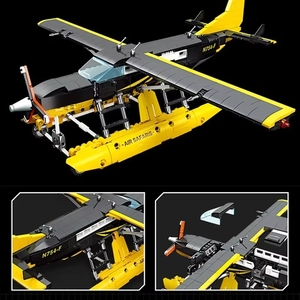 Jie Star JJ9172 Nouveau 2025 <span class=keywords><strong>Cessna</strong></span> 208 Avion Jouet Modèle d'Exposition Éducatif Briques à Petites Particules Cadeaux Ensemble de Blocs de Construction - Product Image 3