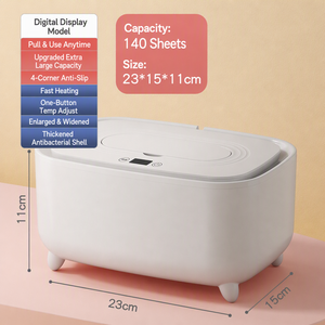 Calentador de Toallitas <span class=keywords><strong>para</strong></span> Bebé Digital, Calentador de Pañuelos Inteligente con Temperatura Constante, Gran Capacidad, Calentamiento Rápido, Material Antibacteriano - Product Image 5