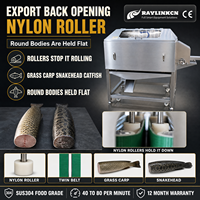 Usine d'Exportation Fendeuse Dorsale de Poisson Acier Inoxydable 304 Rouleaux en Nylon pour Carpe Herbivore Découpe du Poisson