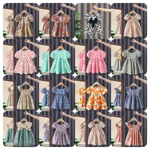 Hot selling summer girls' princess dress in foreign trade children's dress Korean version chiffon children's dress