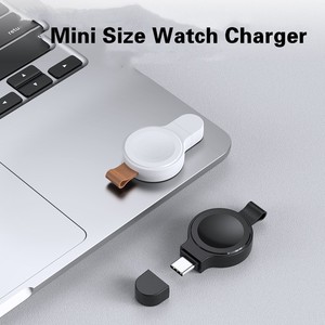 Venta caliente Mini <span class=keywords><strong>cargador</strong></span> inalámbrico portátil para <span class=keywords><strong>Apple</strong></span> Watch 8 7 6 5 4 estación <span class=keywords><strong>de</strong></span> carga tipo C <span class=keywords><strong>Smartwatch</strong></span> <span class=keywords><strong>cargador</strong></span> magnético <span class=keywords><strong>de</strong></span> viaje - Product Image 4