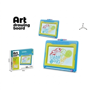 Tableau magnétique pour enfants 2 en 1, bloc-notes effaçable, tableau d'écriture, puzzle éducatif, jouet de peinture artistique - Product Image 1