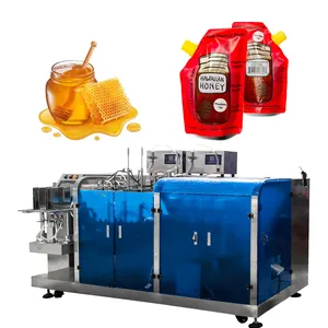 Multi Function Automatic Horizontal Liquid Doypack Pouch Packing Machine Honey Milk Drink Stand Up Bag Filling Sealing Machine