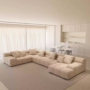 Más diseños para muebles modernos de lujo <span class=keywords><strong>y</strong></span> cómodos para el hogar, combinación de tela de terciopelo de ocio personalizada, sofá de sala de estar - Product Image 2