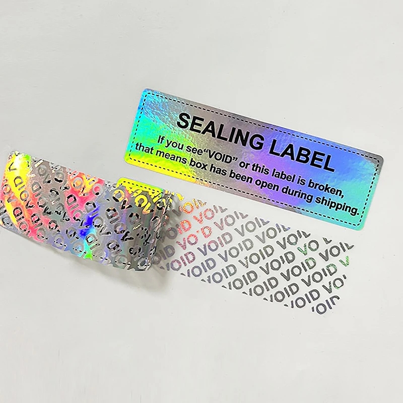 High Quality Tamper Proof Picker Void if Seal Broken Security logo Warranty Stickers Custom Printing Hologram Void Sticker Label